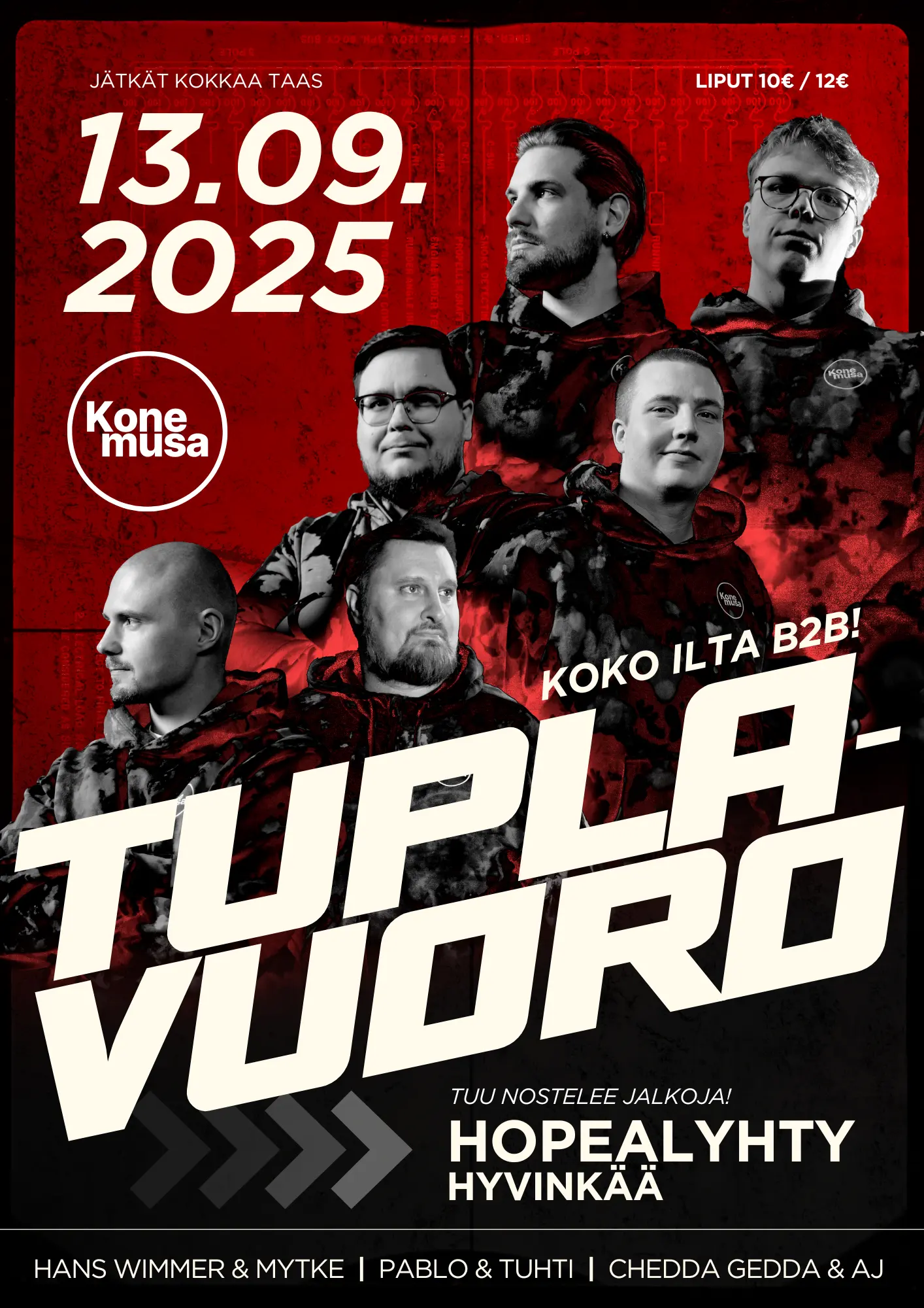 Tuplavuoro – juliste